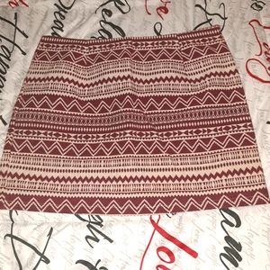 PRINT SKIRT OFFERS EXCEPTED